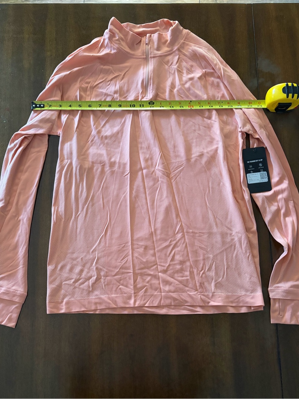 Fabletics Men’s Lightweight Long Sleeve Half-Zip Jacket in Light Pink NWT